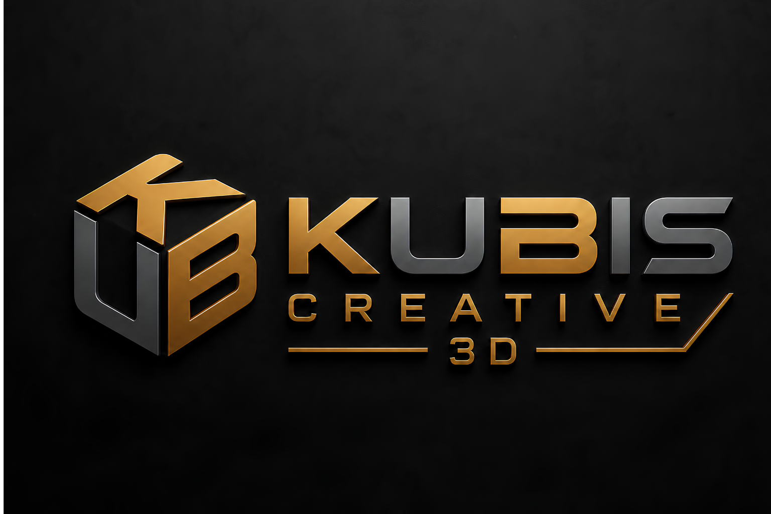 Logomarca de Kubis Creative 3D